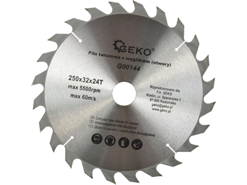 Geko Tresag 250x32mm 24 tenner - G00144