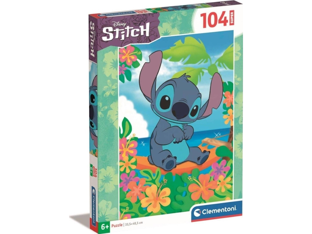 Clementoni Puslespil Stitch Disney, 104 Brikker (Super)