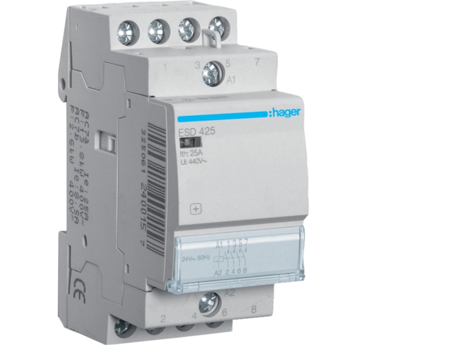 Alternativ bild 0 för Kontaktor 25A 4 Slutte 24V 2M