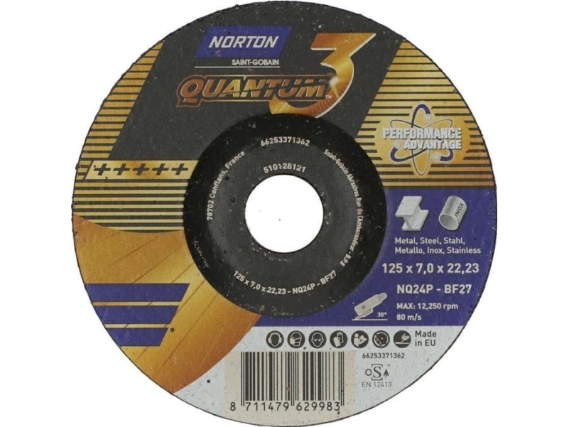 Norton Slibskive Saint-Gobain Nor-Quantum3 Nq24p-Bf27