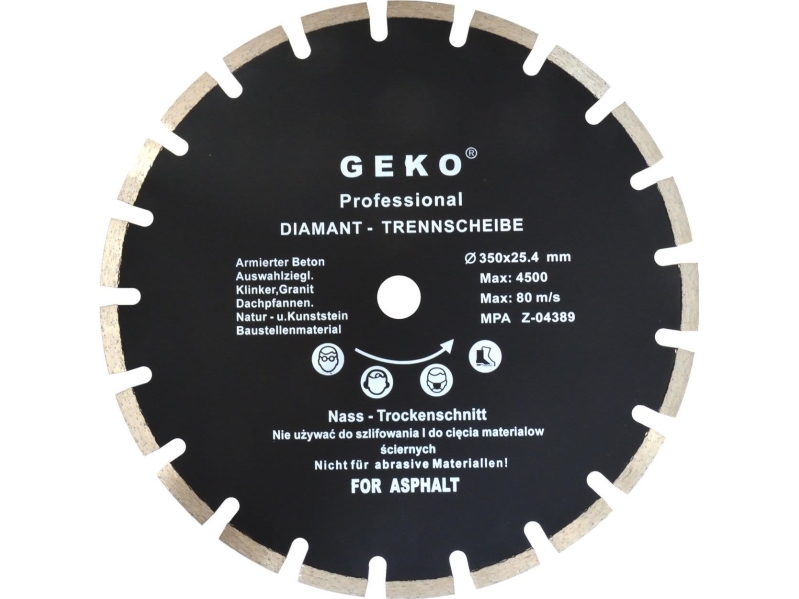 Geko timanttiterä 350x25.4mm asfaltti (G00279)