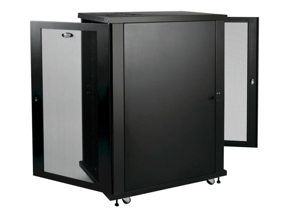 Eaton Tripp Lite Series 24U Rack Enclosure Server Cabinet 33 Deep w/ Doors & Sides - Rack skap - svart - 24U - 19