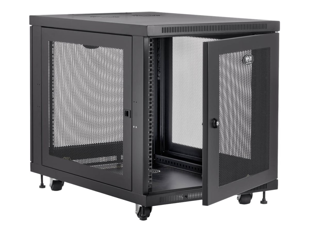 Eaton Tripp Lite Series 12U Rack Enclosure Server Cabinet Doors & Sides 300Lb Capacity - Rack Kabinet - Sort - 12U - 19"