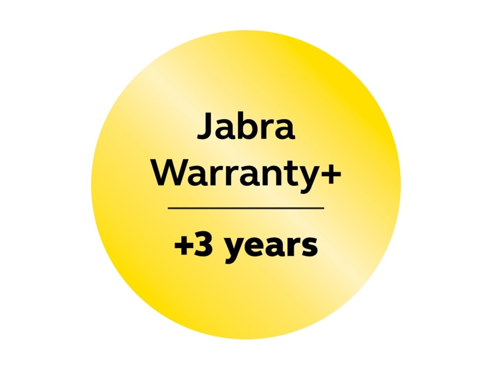 Jabra Warranty+ - Support opgradering - forlænget garanti - 3 år (fra udstyrets oprindelig købsdato) - for Speak2 40 MS, 55 MS, 75 MS