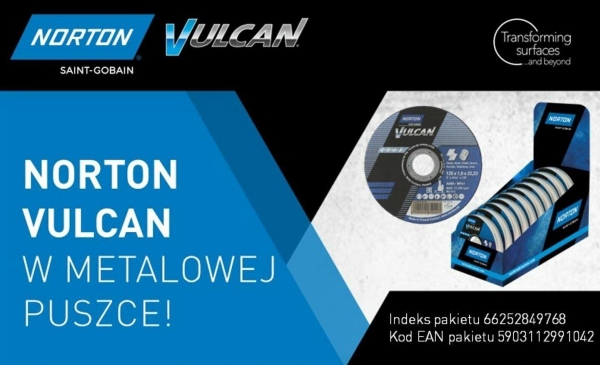 Norton Shield.Vulcan 125 X 1,0 /10Vnt. Metall/Inox Box
