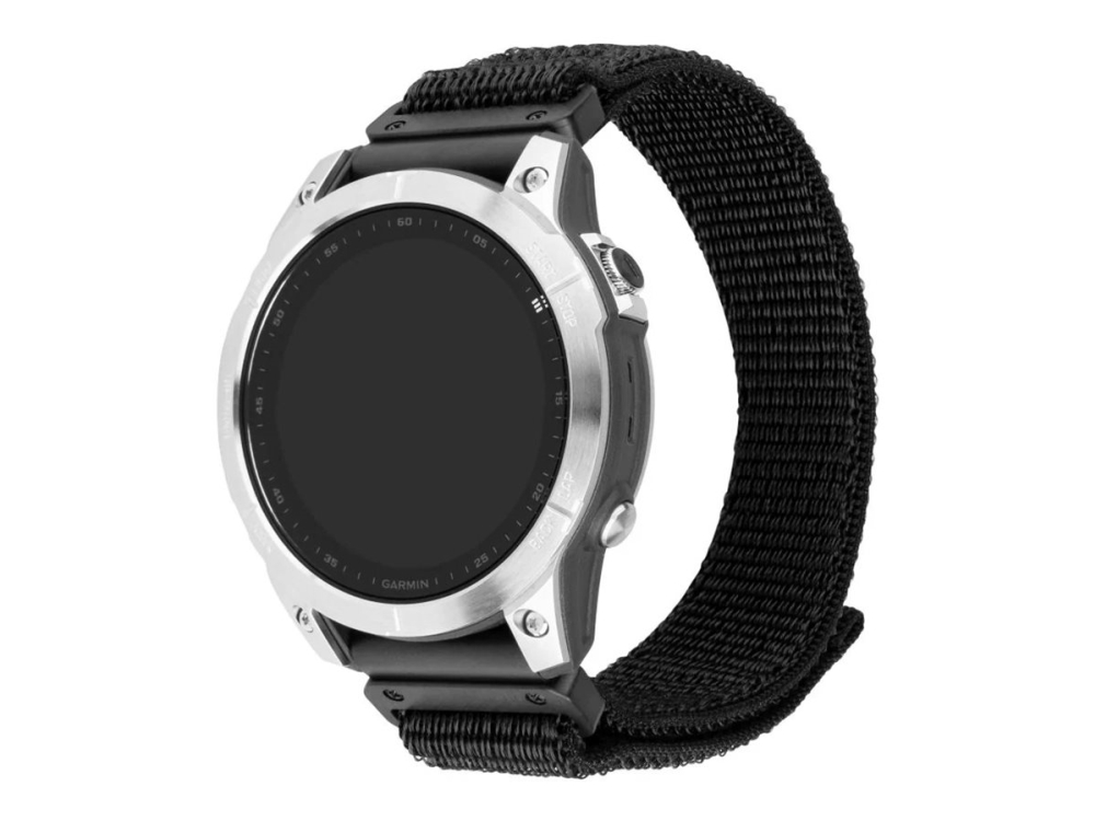 Fixed - Schlaufe Für Smartwatch - 22 Mm, Nylon - 160-210 Mm - Schwarz