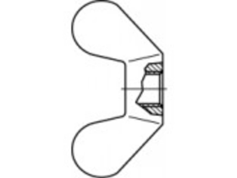 TOOLCRAFT TO-9988686 Vingemøtrik M12 DIN 315 Rustfrit stål A4 10 stk | Verktyg & Verkstad - Skruvar & Muttrar - Mutter | GameStuff