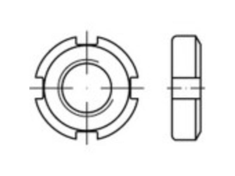 Toolcraft To-9979488 Sicherungsmuttern M55 Din 70852 Stahl 5 Stk.
