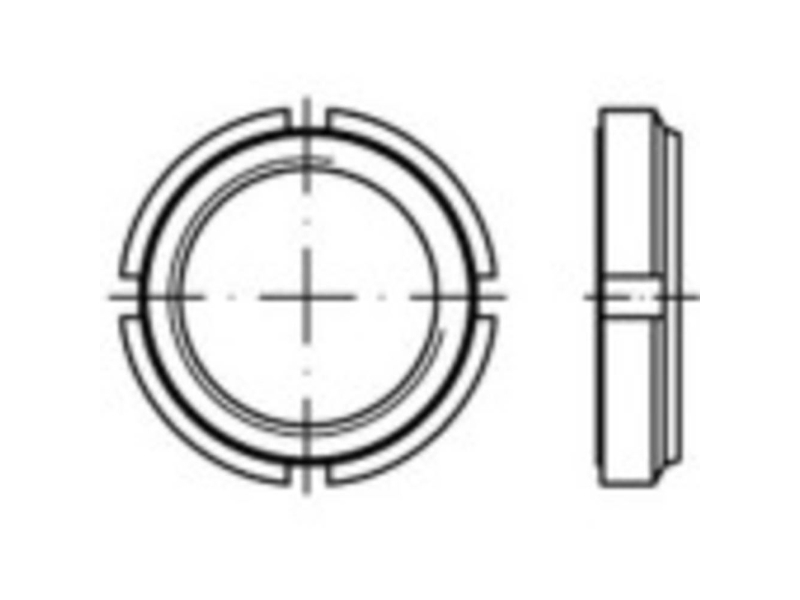 Sicherungsmuttern Toolcraft To-9979521 M55 11 Mm Stahl Verzinkt (5 Stk.)