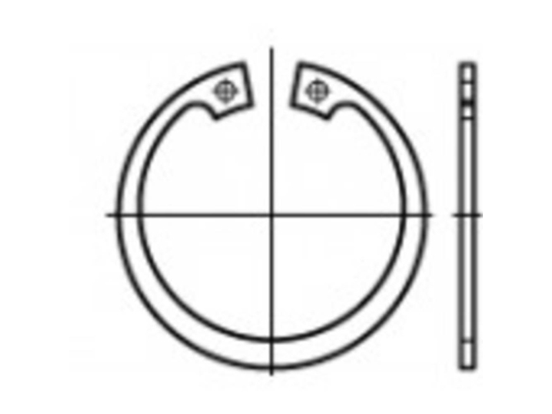 TOOLCRAFT säkerhetsringar utvändig diameter 135 mm DIN 472 fjäderstål, 25 st. | Verktyg & Verkstad - Brickor & Ringar - Säkringsringar | GameStuff