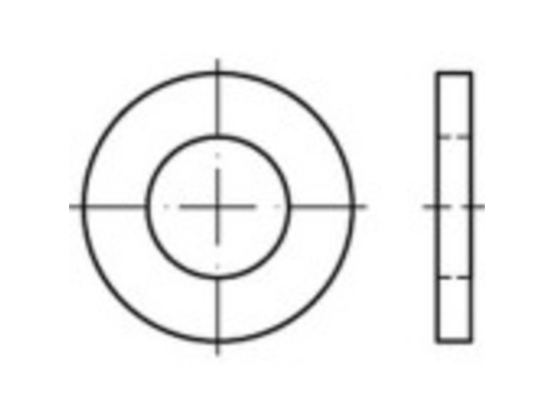Välialuslevy 75 mm 100 mm Teräs 5 kpl TOOLCRAFT TO-9978843