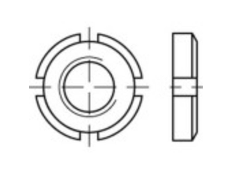 Toolcraft To-9978786 Låsemøtrikker M65 13 Mm Din 981 Stål 5 Stk