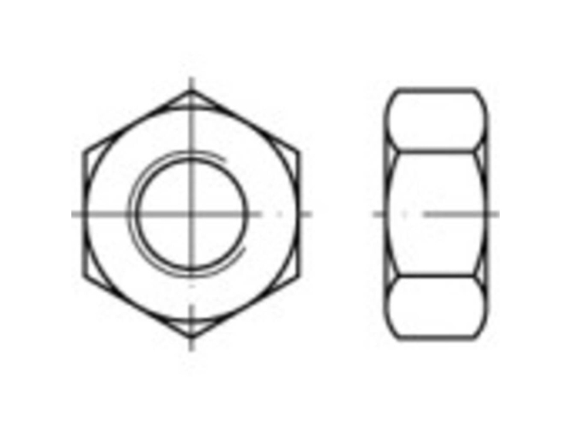 TOOLCRAFT TO-9978600 Sekskantmøtrikker M45 DIN 934 Stål Galvaniseret 5 stk | Verktyg & Verkstad - Skruvar & Muttrar - Mutter | GameStuff