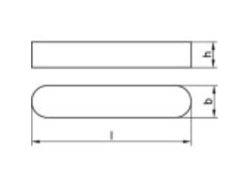 TOOLCRAFT TO-9979137 Pasfjedre DIN 6885 Stål 5 stk | Verktyg & Verkstad - Brickor & Ringar - Fjäderringar/fjäderbrickor | GameStuff