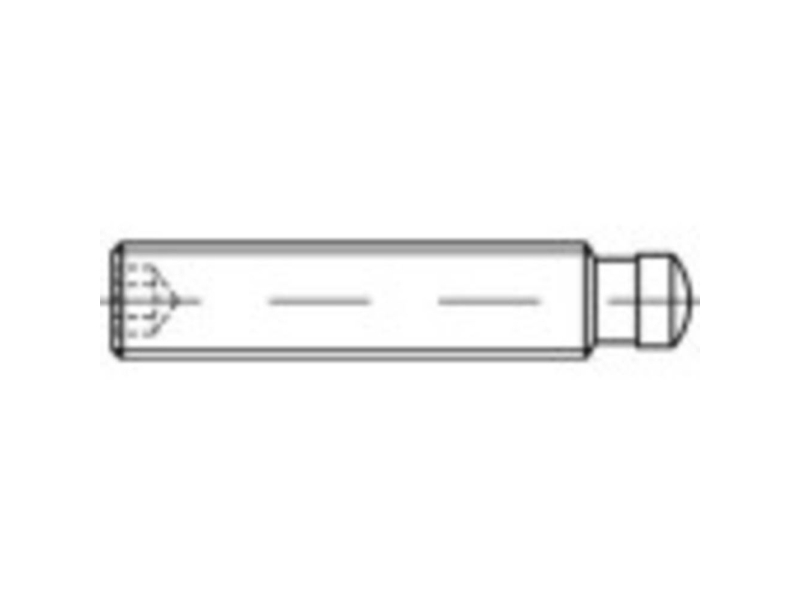 Toolcraft Pinolschraube M16 125 Mm Stahl Gebräunt 10 Stk