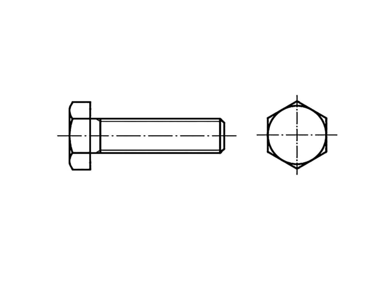 Toolcraft To-9977295 Sekskantsskrue M33 130 Mm Udvendig Sekskant Din 933 Stål 5 Stk