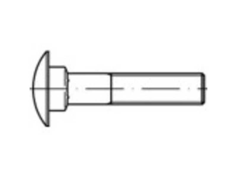 Toolcraft To-9985938 Runde, Flache Schrauben M16 100 Mm Vierkant Din 603 Edelstahl A4 10 Stk