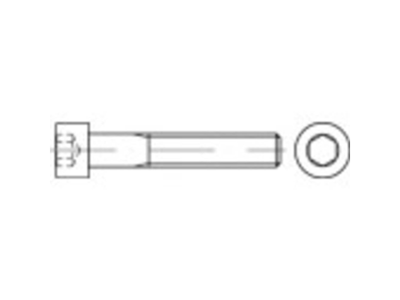 Toolcraft To 9986262 Cylinderskruer M20 190 Mm Indvendig Sekskant Din 912 Rustfrit Stål A4 5 Stk