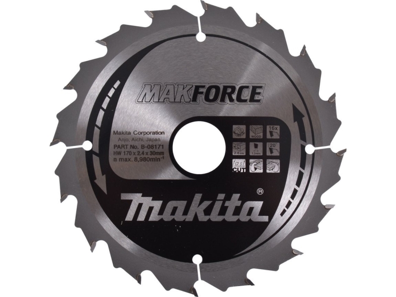 Makita Rundsavsklinge 170X30x16z Makforce Træ &Gt&Gt&Gtb-32122