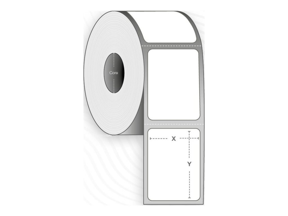 Capture - Permanent klæbemiddel - belagt - perforeret - hvid - 102 x 76 mm 8952 etikette(r) (4 rulle(r) x 2238 etiketter (alternativ til: Zebra 30063
