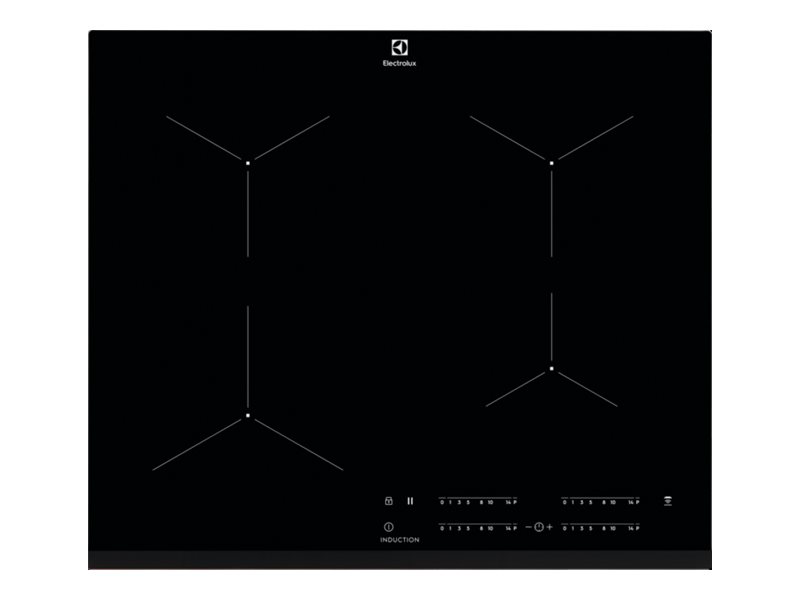 Electrolux Eit61443b, Schwarz, Integriert, Zonen-Induktionskochfeld, Glas, 4 Zone(N), 4 Zone(N)