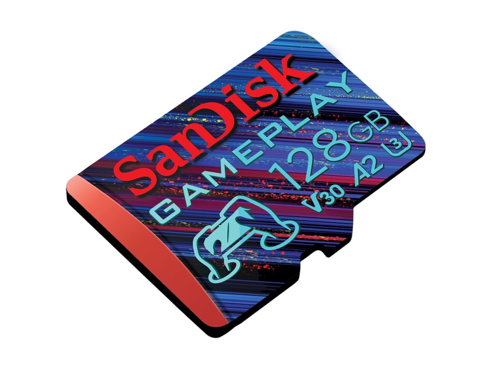 SanDisk GamePlay - Flash-minneskort - 128 GB - A2 / Video Class V30 / UHS-I U3 - mikroSDXC UHS-I | Tele & GPS - Mobil tillbehör - Minneskort | GameStuff