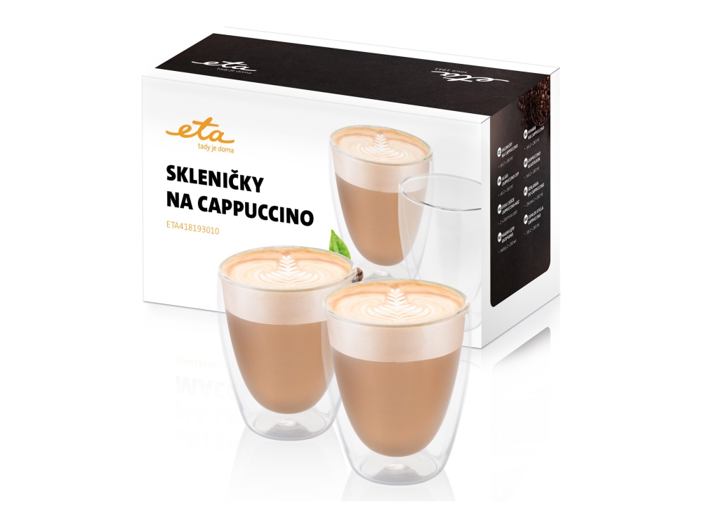 Eta 4181 93010 - Cappuccinoglas - 240 Ml (Pakke Med 2)