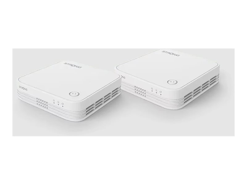 Strong Atria Wi-Fi Mesh Home Kit 1200 - Wi-Fi-System - (2 Routere) - Op Til 300 M2 - Mesh 1Gbe - Wi-Fi 5 - Dual Band