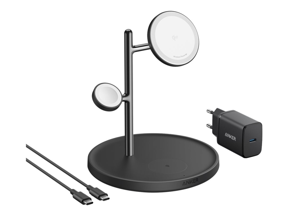 Anker Maggo, Drinnen, Usb, Kabelloses Aufladen, Schwarz