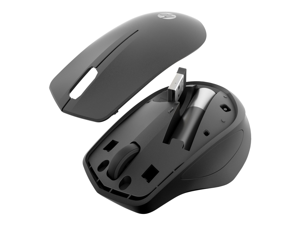 Hp 285 Silent Wireless-Maus, Beidhändig, Rf Wireless, 1200 Dpi, Schwarz