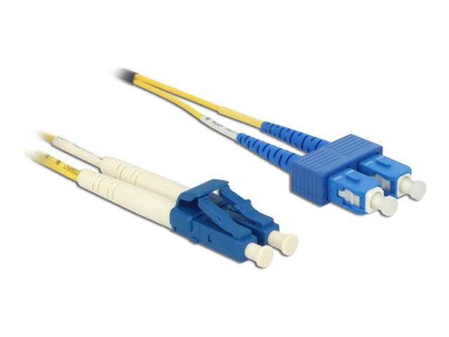 Delock-Kabel Fiberoptisk Lc Duplex Til Sc Duplex Singlemode Os2 5 M