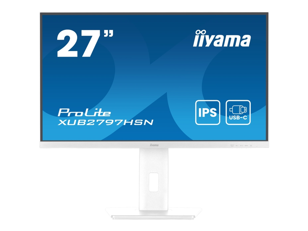 Iiyama Prolite Xub2797hsn W2 Led Skærm 27 " 1920 X 1080 Full Hd 1080p @ 100 Hz Ips 300 Cd/m² 1000:1 1 Ms Hdmi Displayport Usb C