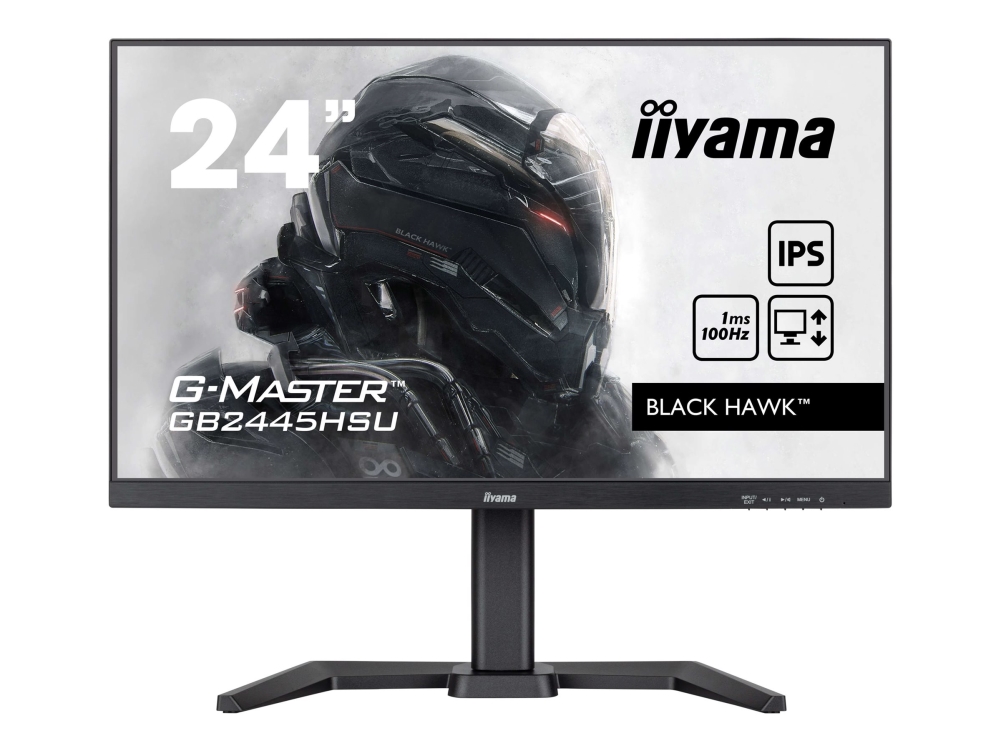 Iiyama G Master Black Hawk Gb2445hsu B2 Led Skærm 24  " 23.8  " Til At Se 1920 X 1080 Full Hd 1080p @ 100 Hz Ips 300 Cd/m² 1300:1 1 Ms