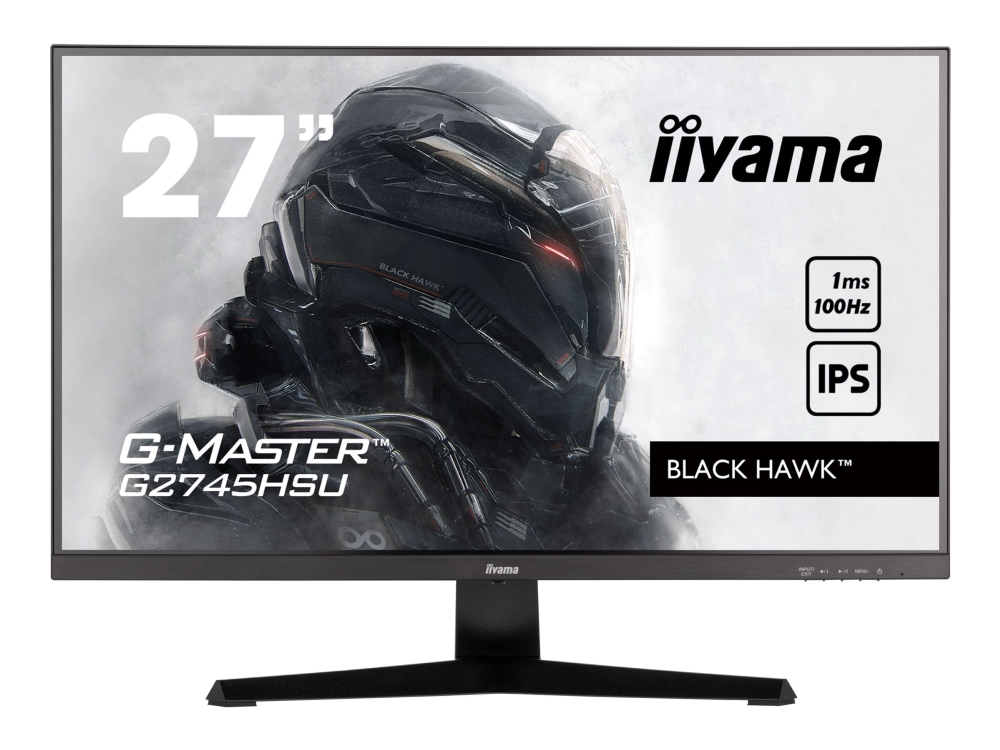 iiyama G-MASTER Black Hawk G2745HSU-B2 - LED-skärm - 27 - 1920 x 1080 Full HD (1080p) @ 100 Hz - IPS - 300 cd/m² - 1300:1 - 1 ms - HDMI, DisplayPort - högtalare - mattsvart | Datortillbehör - Bildskärmar & Tillbehör - Bildskärmar | GameStuff