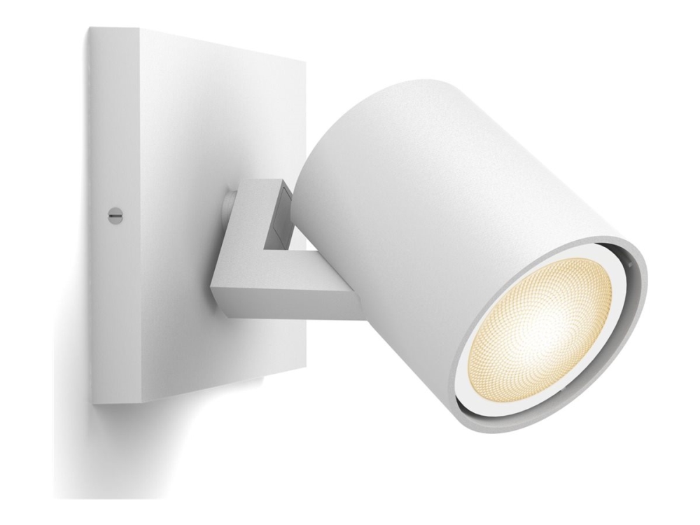 Philips Hue White Ambiance Runner Single Spotlight - Includes Gu10 Led Bulb - Bluetooth Control Via App - Includes Dimmer Switch - Add Hue Bridge To