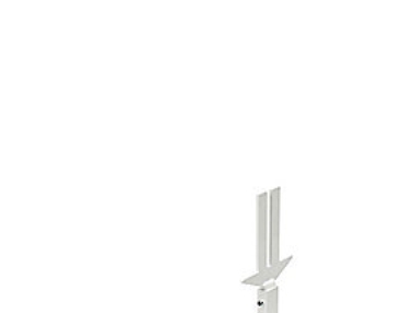 Hudevad bredt/lavt, RAL 9010 - LK ben m/rosetter, | VVS Artiklar - Uppvärmning - Tillbehör | GameStuff