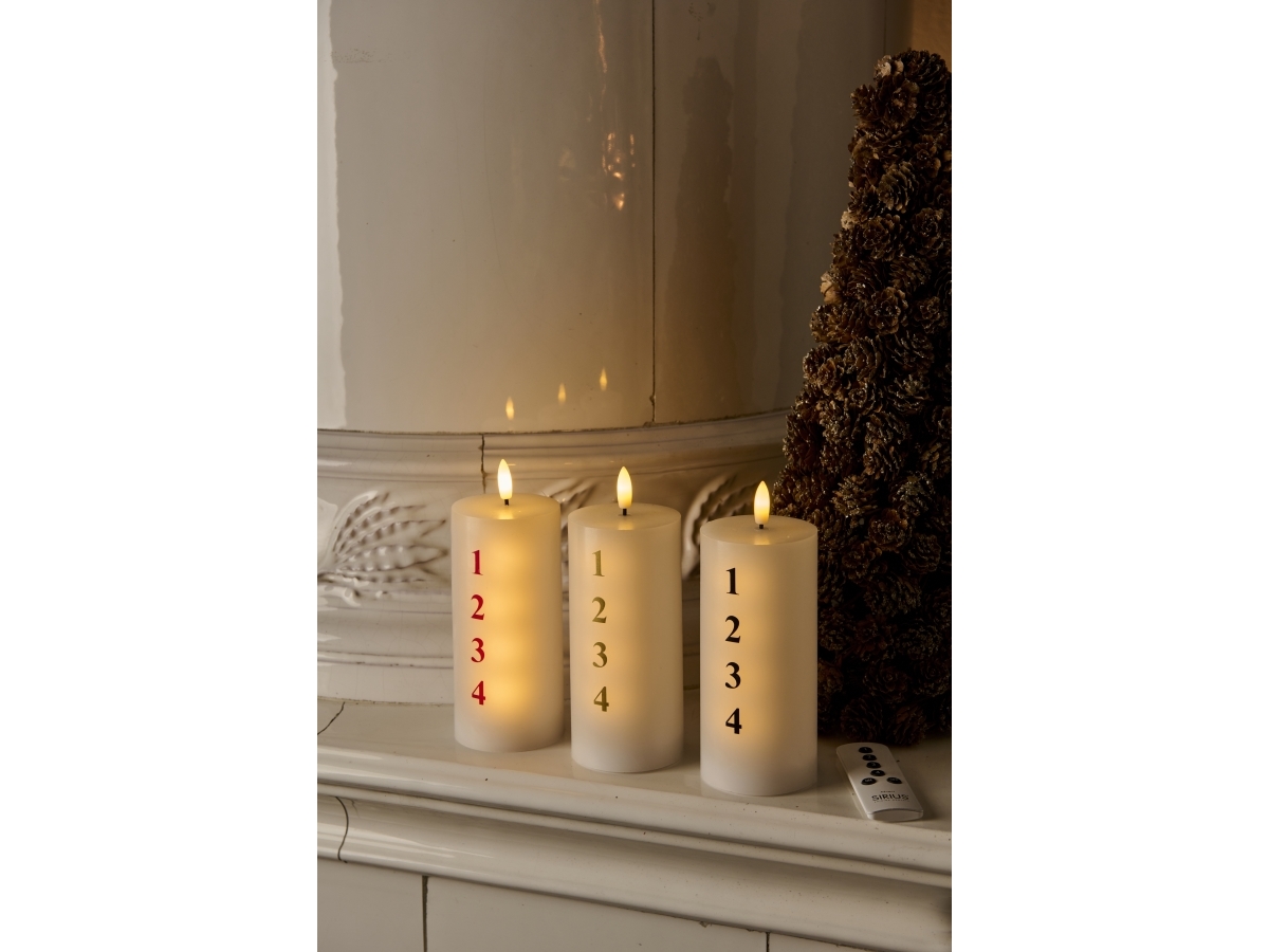 Weihnachtsdekoration Frendo Sirius Home 80706, Led, 1 Glühbirne(N), Rot, Weiß, Universal, Batterie, 150 Mm