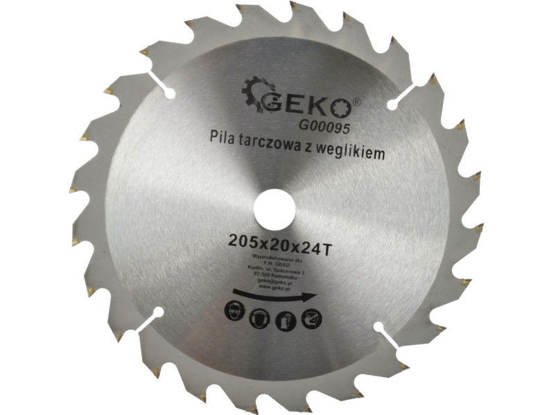 Geko Træskive 205X20x24t (G00095)