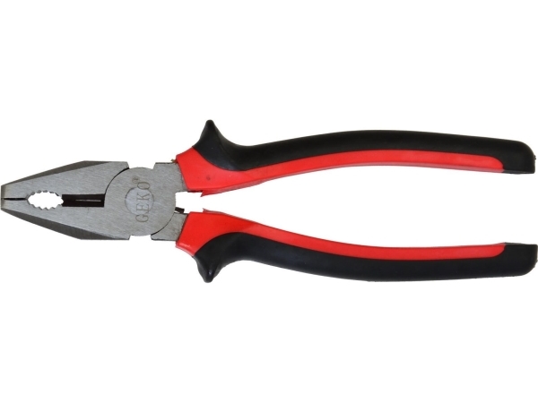Geko kombinationstång, nickelerade 200 mm röd/svart (G01622) | Verktyg & Verkstad - Tänger - Alla Tänger | GameStuff