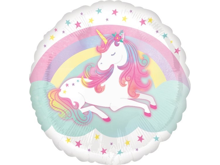 Standard Enchanted Unicorn Rund 43 Cm S40 Folieballon 4289575
