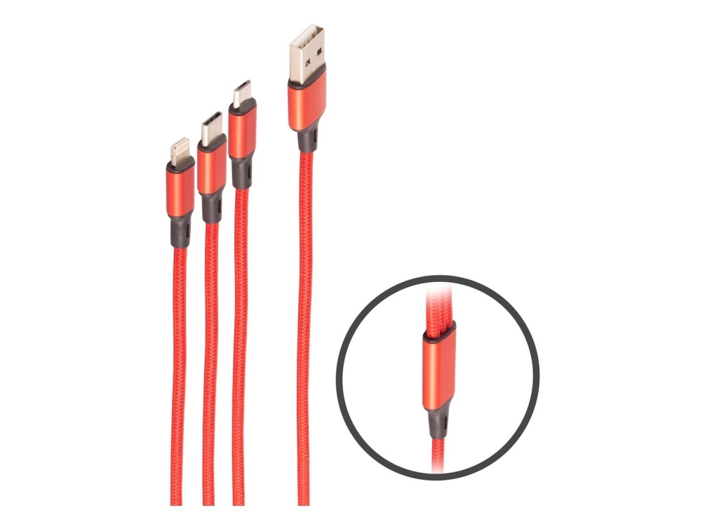 Shiverpeaks Bs14-50070, 1,2 M, Usb A/Usb C, Micro-Usb B, Sort