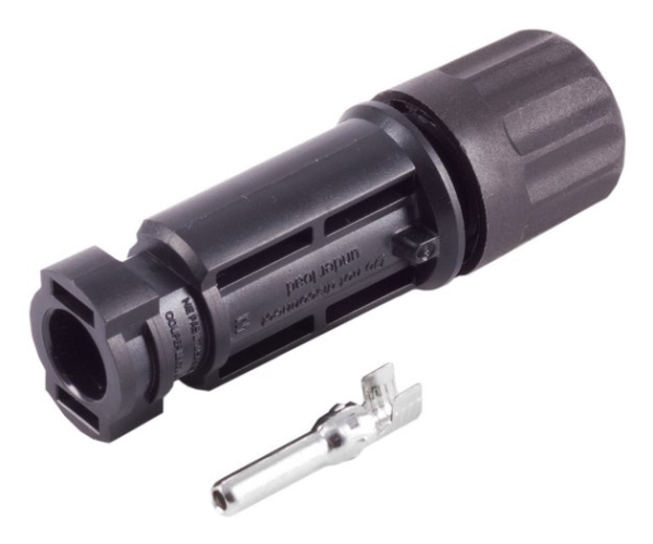 shiverpeaks BS02-20010, Strömkontakt, Plast, Svart, 4 mm², IP68, MC4 | N - A | GameStuff