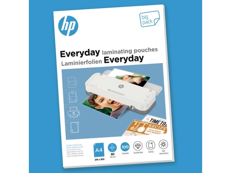 Hp 9154, Transparent, Glänzend, Din A4, 216 Mm X 303 Mm, 0,08 Mm, 220 Mm, 307 Mm