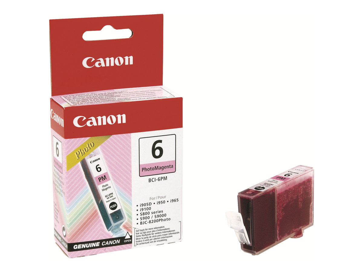 Canon Bci-6Pm - Fotomagenta - Original - Blækbeholder - For I90x, 9100, 950, 96X, 990, 99Xx Pixma Ip6000, Ip8500, Mp450 S800, 820, 830, 900, 9000