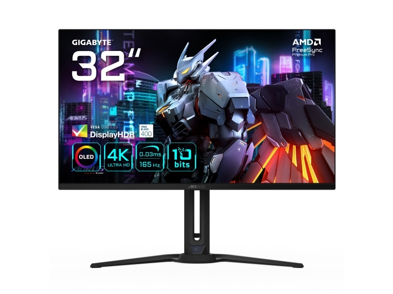 Gigabyte Aorus Fo32u   3840 2160 Pixel Ultra Oled Sort