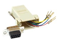 MicroConnect - Seriell adapter - DB-9 (hona) till RJ-45 (hona) | Datortillbehör - Kablar & adaptrar - Adaptrar | GameStuff