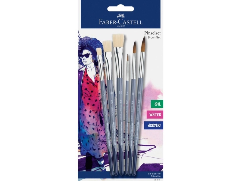 Faber-Castell Creative Studio Brush Set, Penselset, Diverse, Syntetisk | Skola & Hobby - Konstmaterial - Borstar | GameStuff