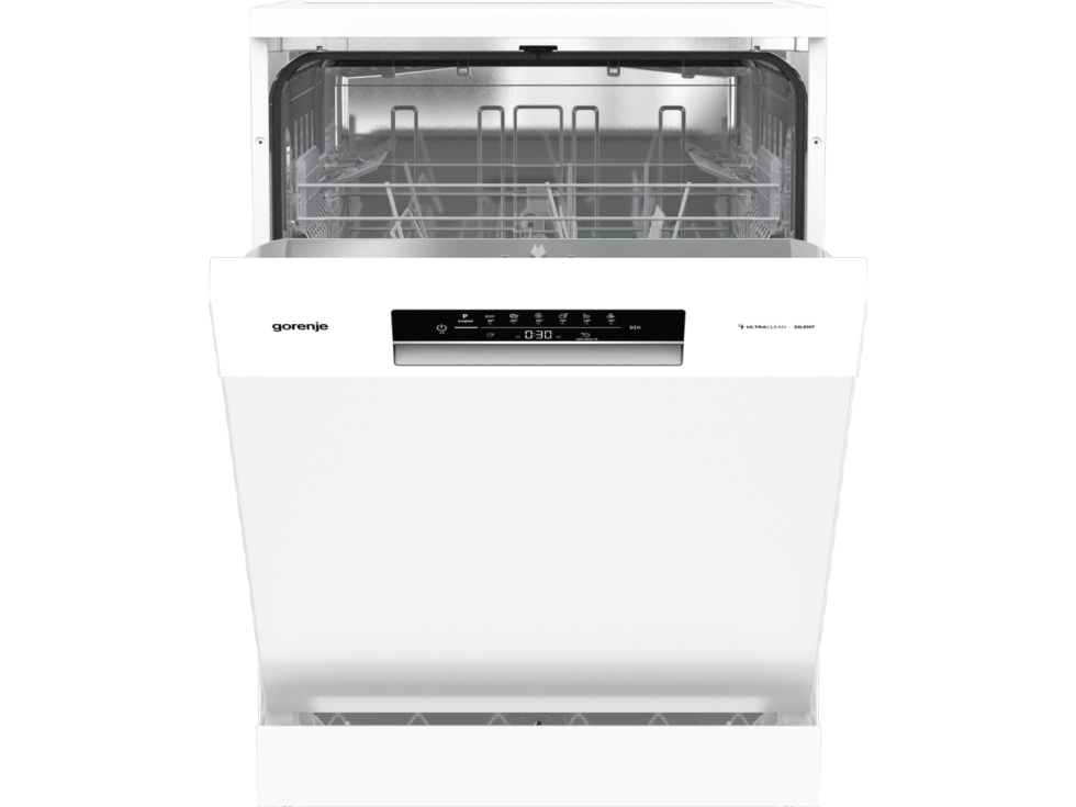 Gorenje Geschirrspüler Gs642e90w Bk070, Freistehend, Standardgröße (60 Cm), Weiß, Berührung, Edelstahl, 13 Maßgedecke