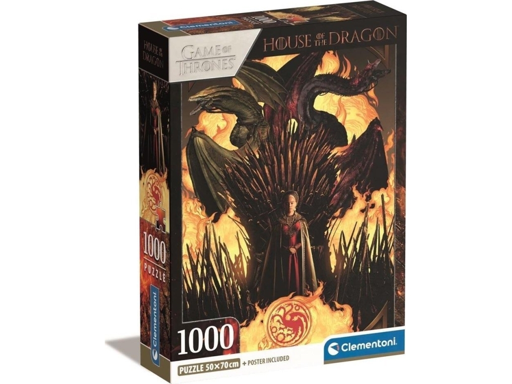 Clementoni Puslespil Hqc House Of Dragon, 1000 Brikker
