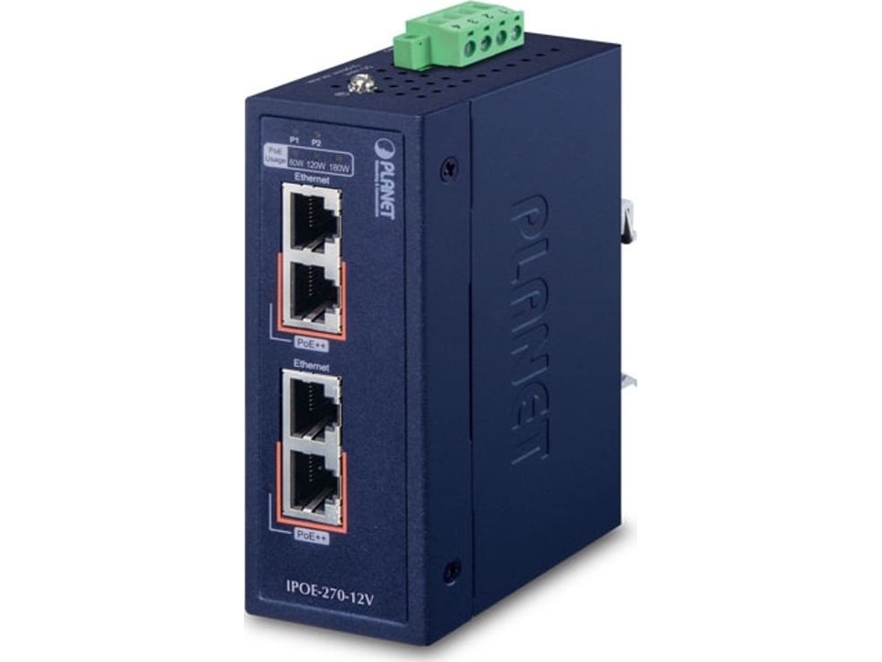 Planet Ipoe-270-12V, Strøm Over Ethernet (Poe), Kan Monteres På Væggen